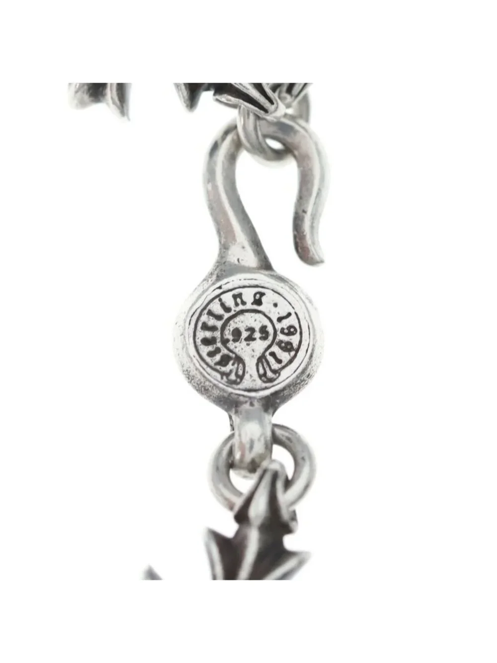 Chrome Hearts CO CH Plus Cutout Bracelet Silver